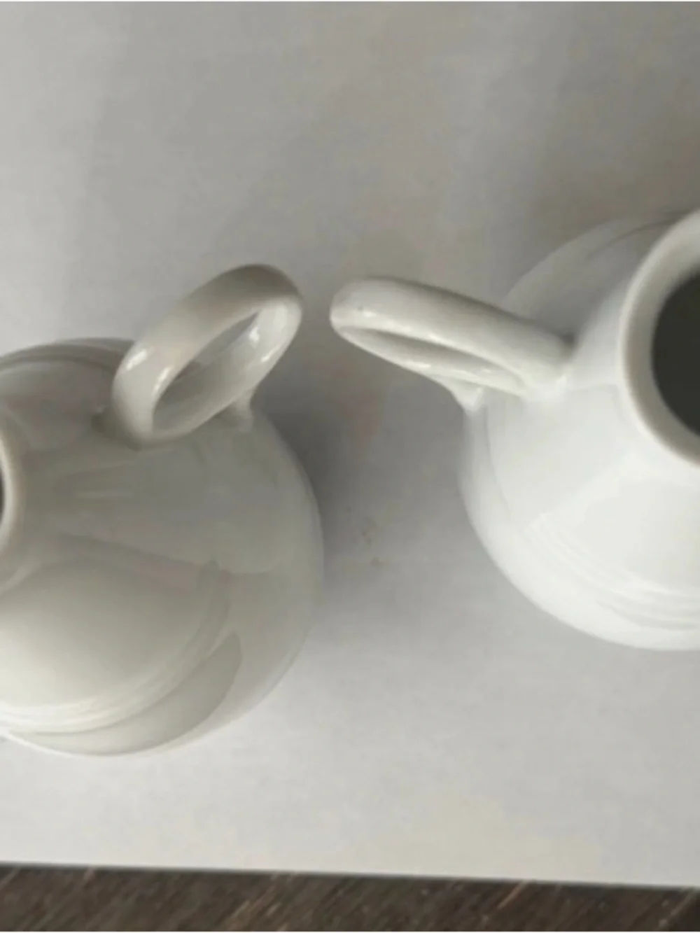 Elegant White Ceramic Cruets - Classic Serveware Accent
